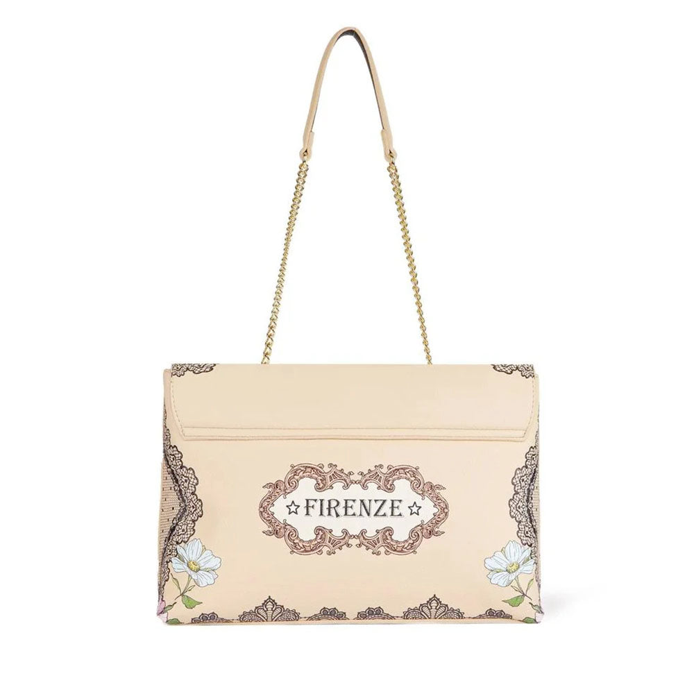 Borsa Donna a Spalla e Tracolla BRACCIALINI linea Britney Beige stampa Burlesque