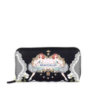 Portafoglio Donna Zip Around BRACCIALINI linea Britney Nero stampa Burlesque