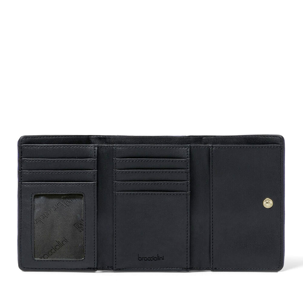 Portafoglio Donna Medio con Bottone BRACCIALINI linea Cartoline stampa Maldive