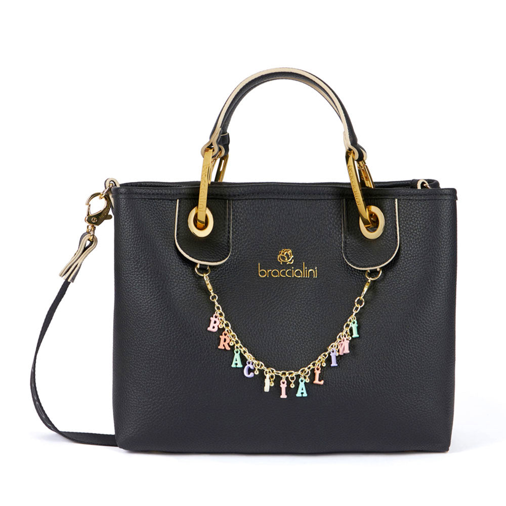 Borsa Donna a Mano Piccola BRACCIALINI linea Beth Nera