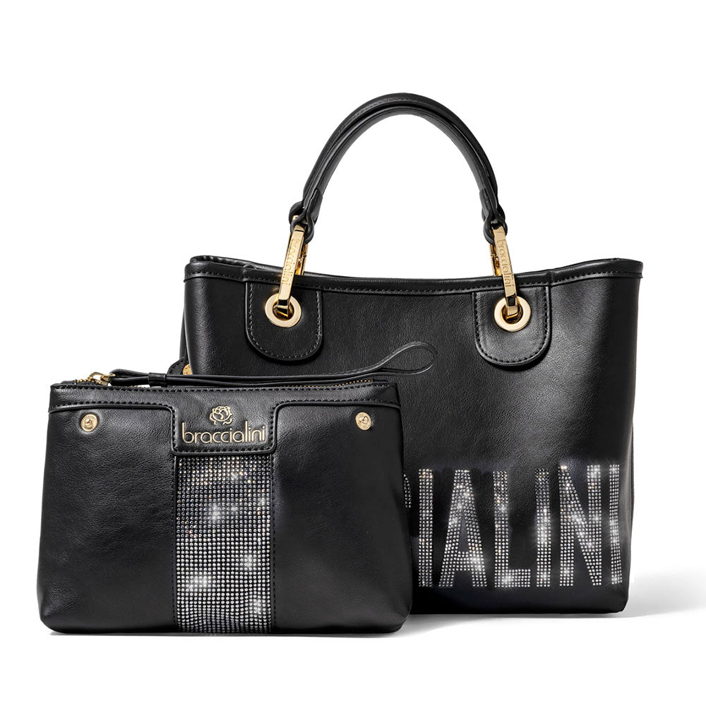 Borsa Donna a Mano Piccola BRACCIALINI linea Beth Special Nera