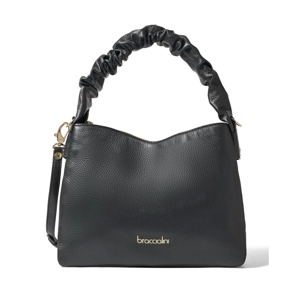 Borsa Donna a Mano BRACCIALINI linea Naomi in Pelle Nera