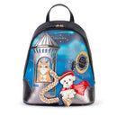 Zaino Donna BRACCIALINI linea Allround stampa Pets Raperonzolo