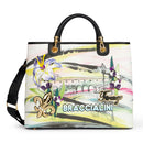 Borsa Donna a Mano Large BRACCIALINI linea Cartoline stampa Firenze