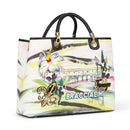 Borsa Donna a Mano Large BRACCIALINI linea Cartoline stampa Firenze
