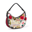 Hobo Bag Donna BRACCIALINI linea Cartoline stampa Verona