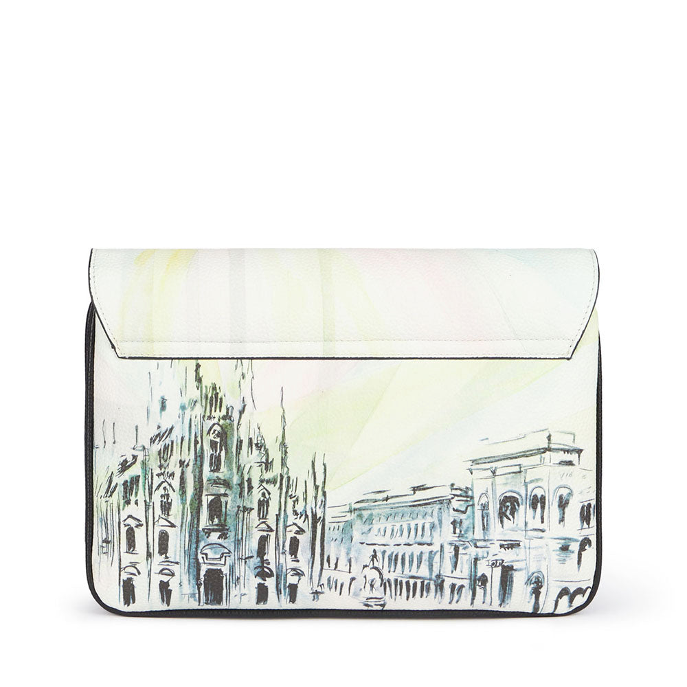 Borsa Donna a Tracolla BRACCIALINI linea Cartoline stampa Milano