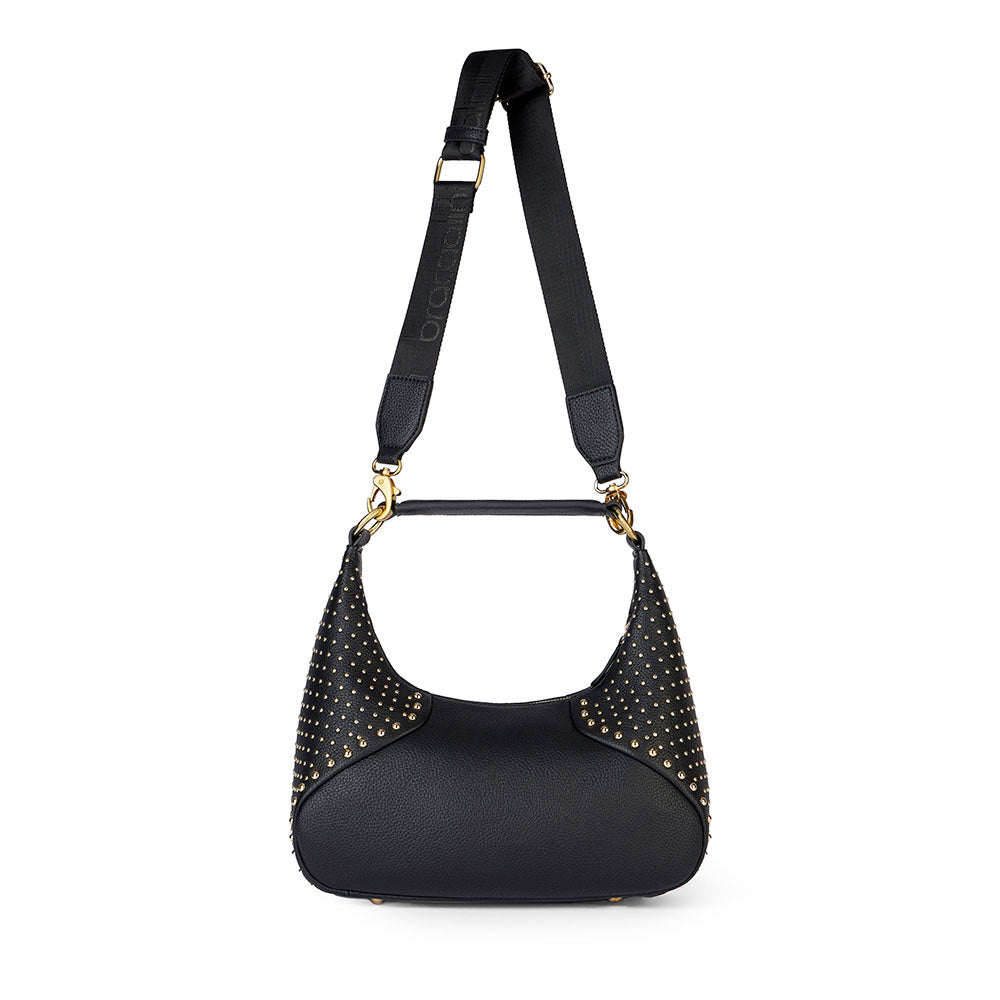 Borsa Donna a Spalla Media BRACCIALINI linea Rock colore Nero
