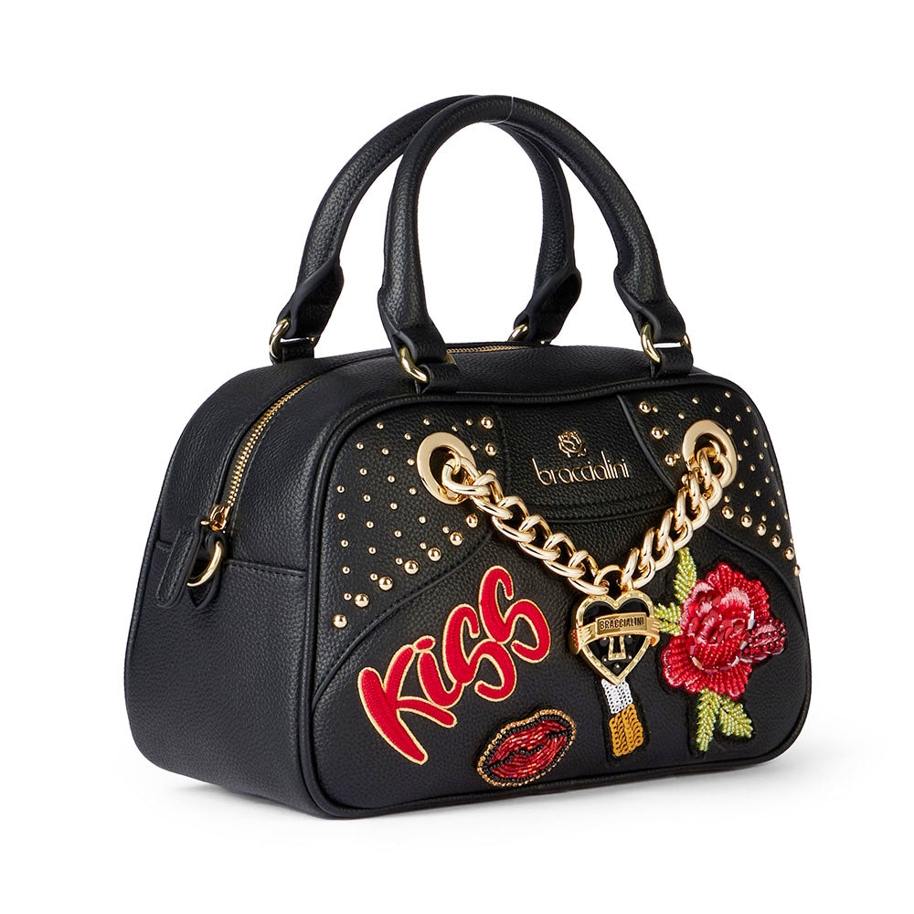 Bauletto Donna BRACCIALINI linea Rock colore Nero