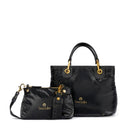 Borsa Donna a Mano Media BRACCIALINI linea Beth Puffy in Nylon Nero
