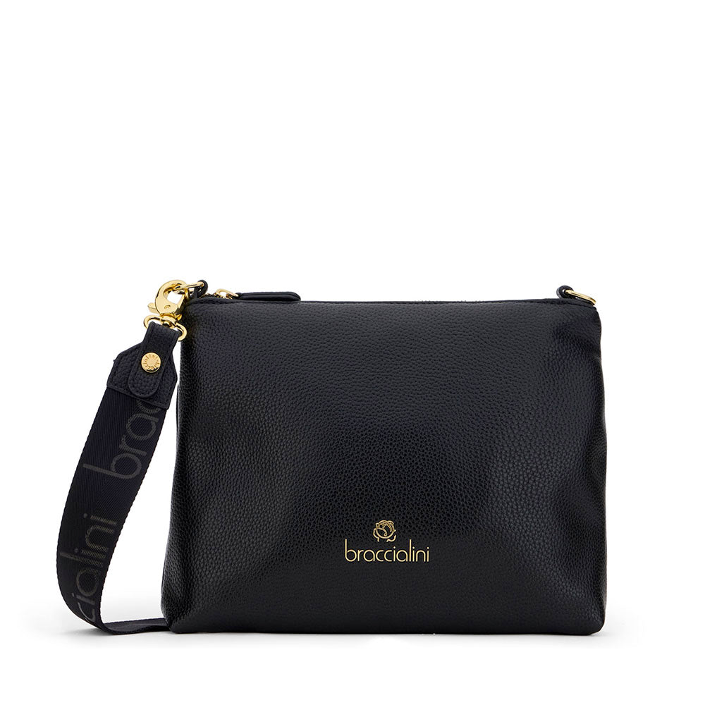 Pochette Donna con Tracolla BRACCIALINI linea Beth Nera