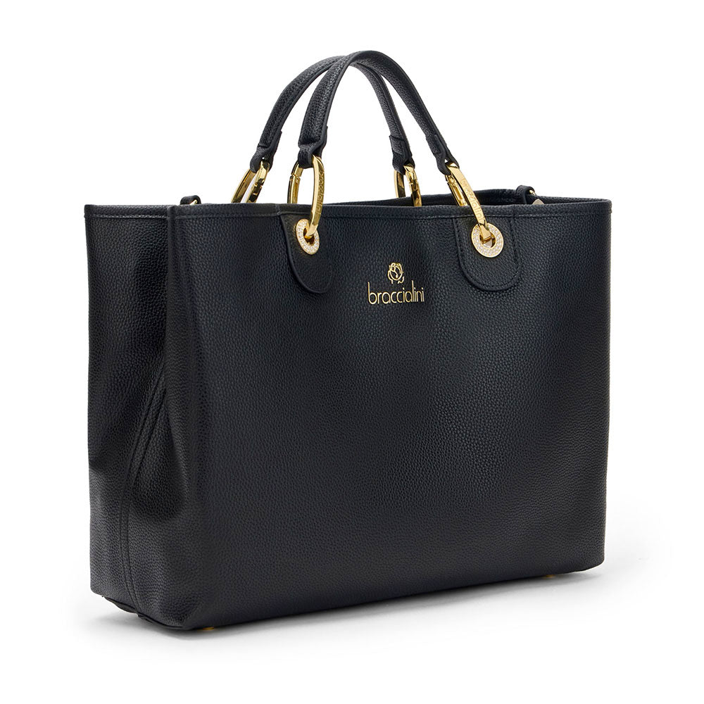 Borsa Donna a Mano Large BRACCIALINI linea Beth Nero