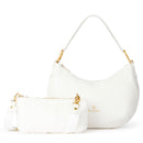 Borsa Donna Mezzaluna a Spalla Large BRACCIALINI linea Beth Bianco