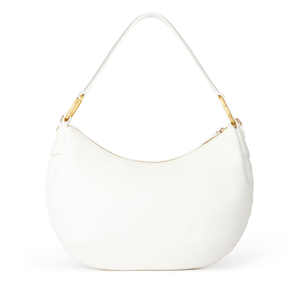 Borsa Donna Mezzaluna a Spalla Large BRACCIALINI linea Beth Bianco