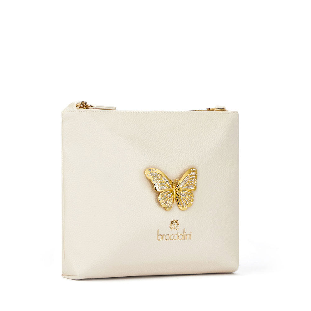 Pochette Donna con Tracolla BRACCIALINI linea Beth Jewels Beige