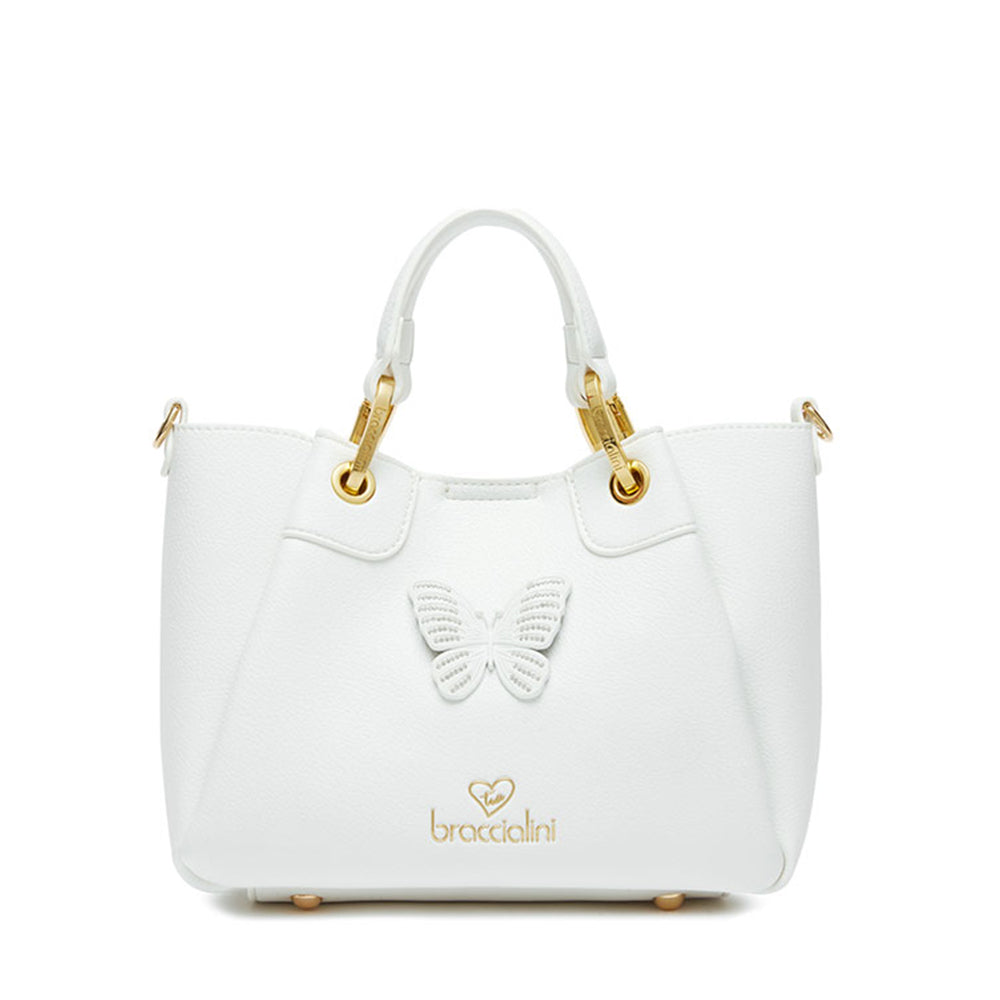 Borsa a Mano Small BRACCIALINI linea Amy Bijoux Bianco