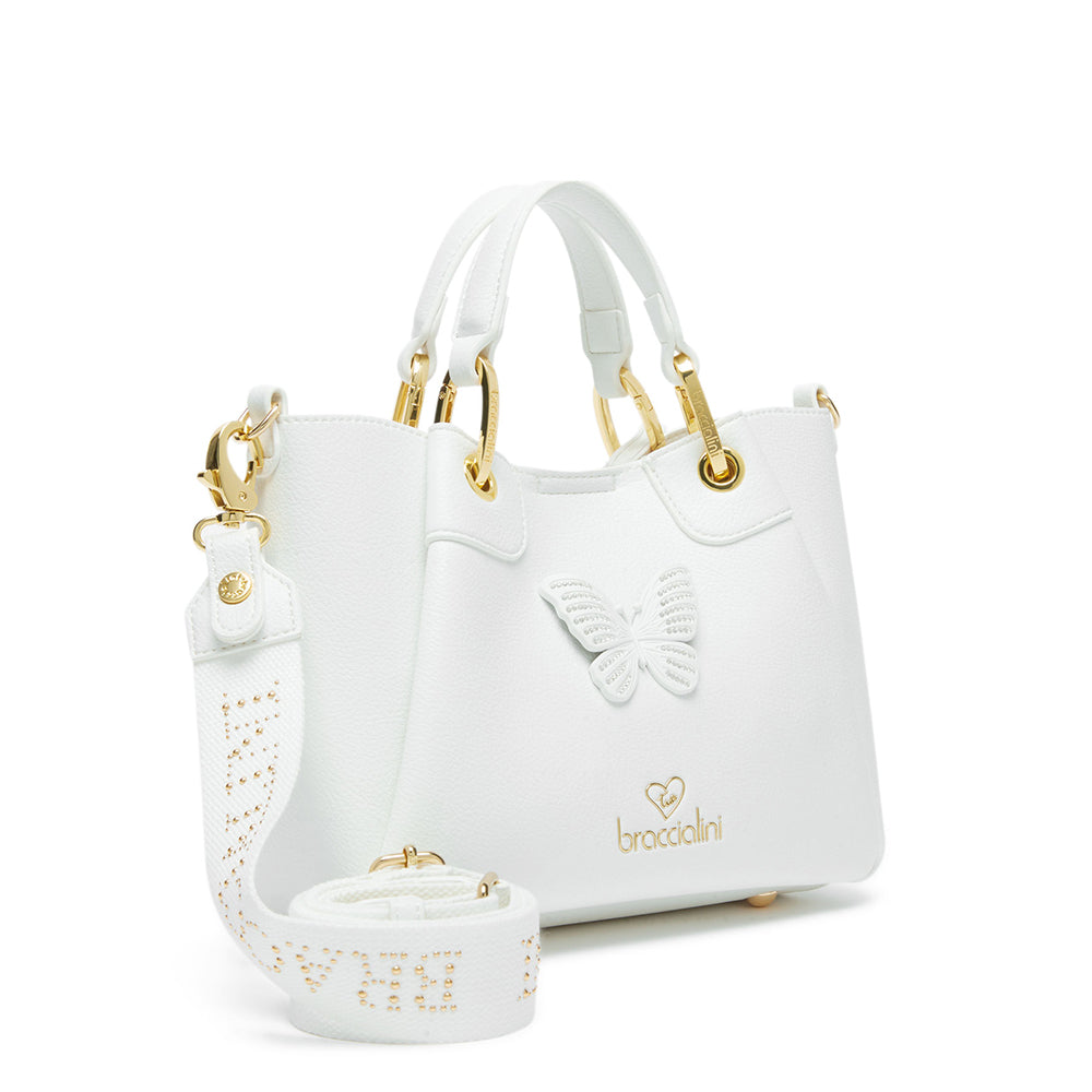 Borsa a Mano Small BRACCIALINI linea Amy Bijoux Bianco
