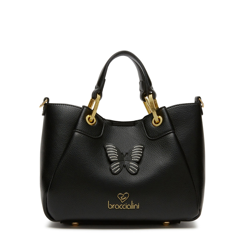 Borsa a Mano Small BRACCIALINI linea Amy Bijoux Nero