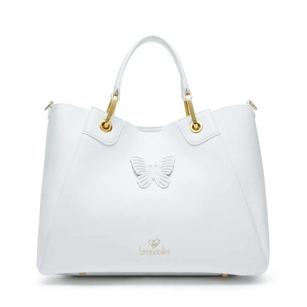 Borsa a Mano BRACCIALINI linea Amy Bijoux Bianco