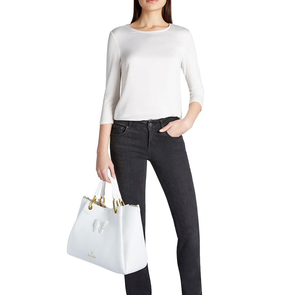 Borsa a Mano BRACCIALINI linea Amy Bijoux Bianco