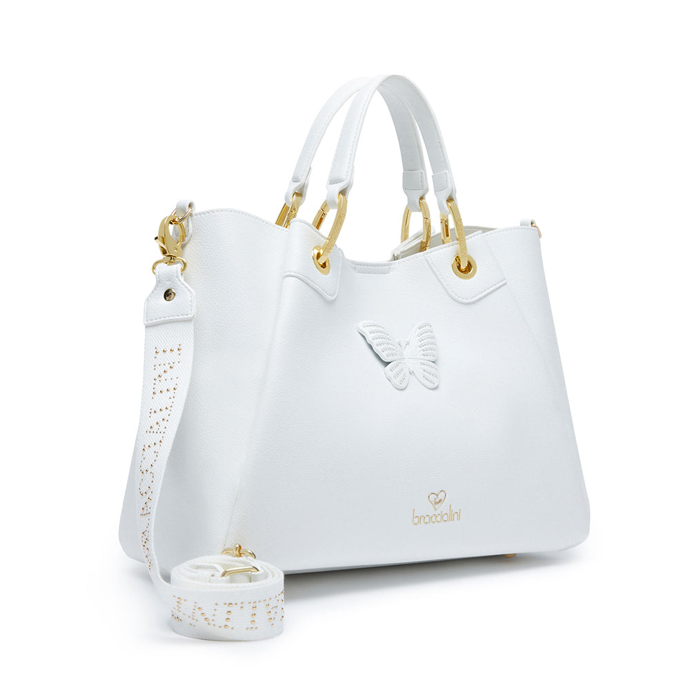 Borsa a Mano BRACCIALINI linea Amy Bijoux Bianco