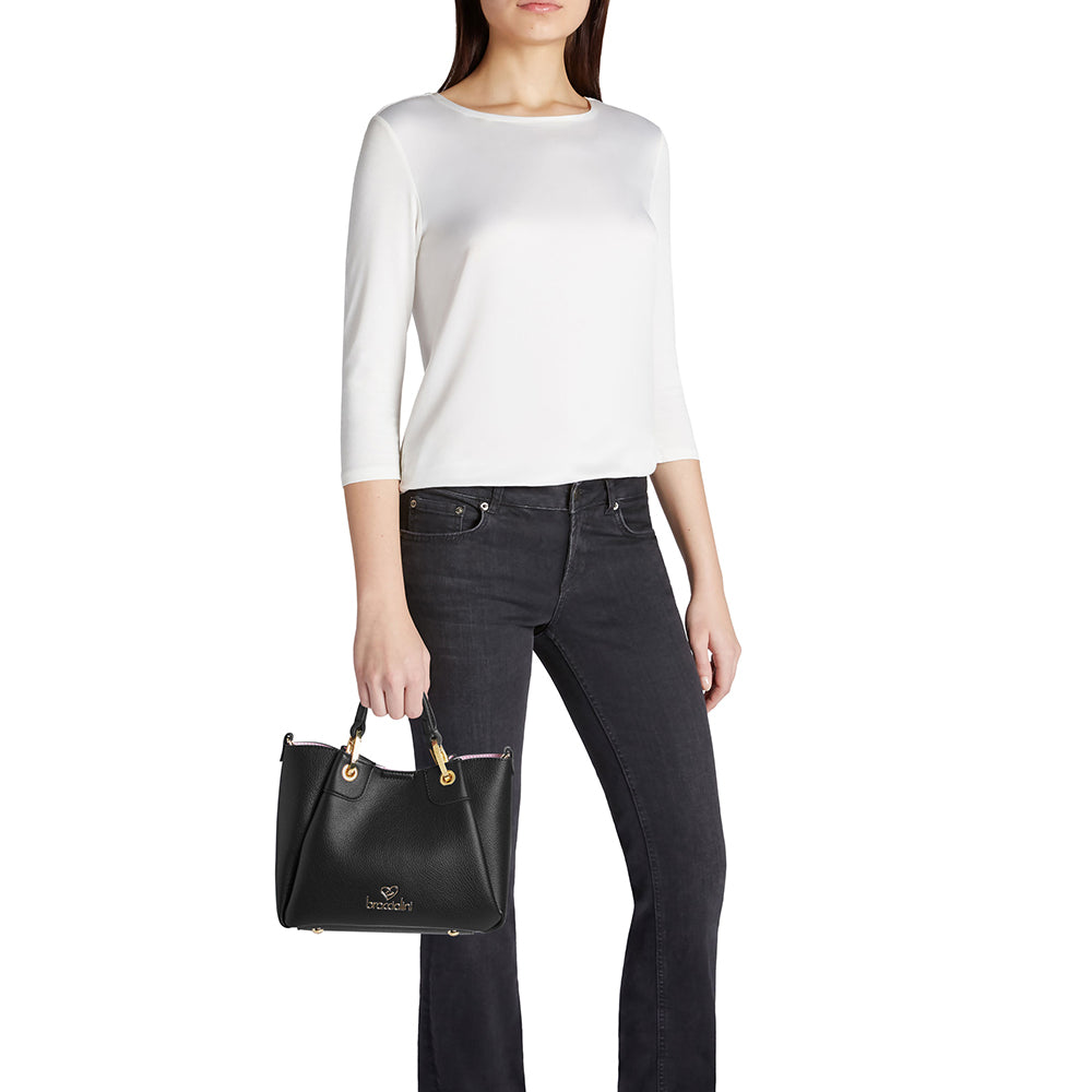 Borsa a Mano Small BRACCIALINI linea Amy Nero