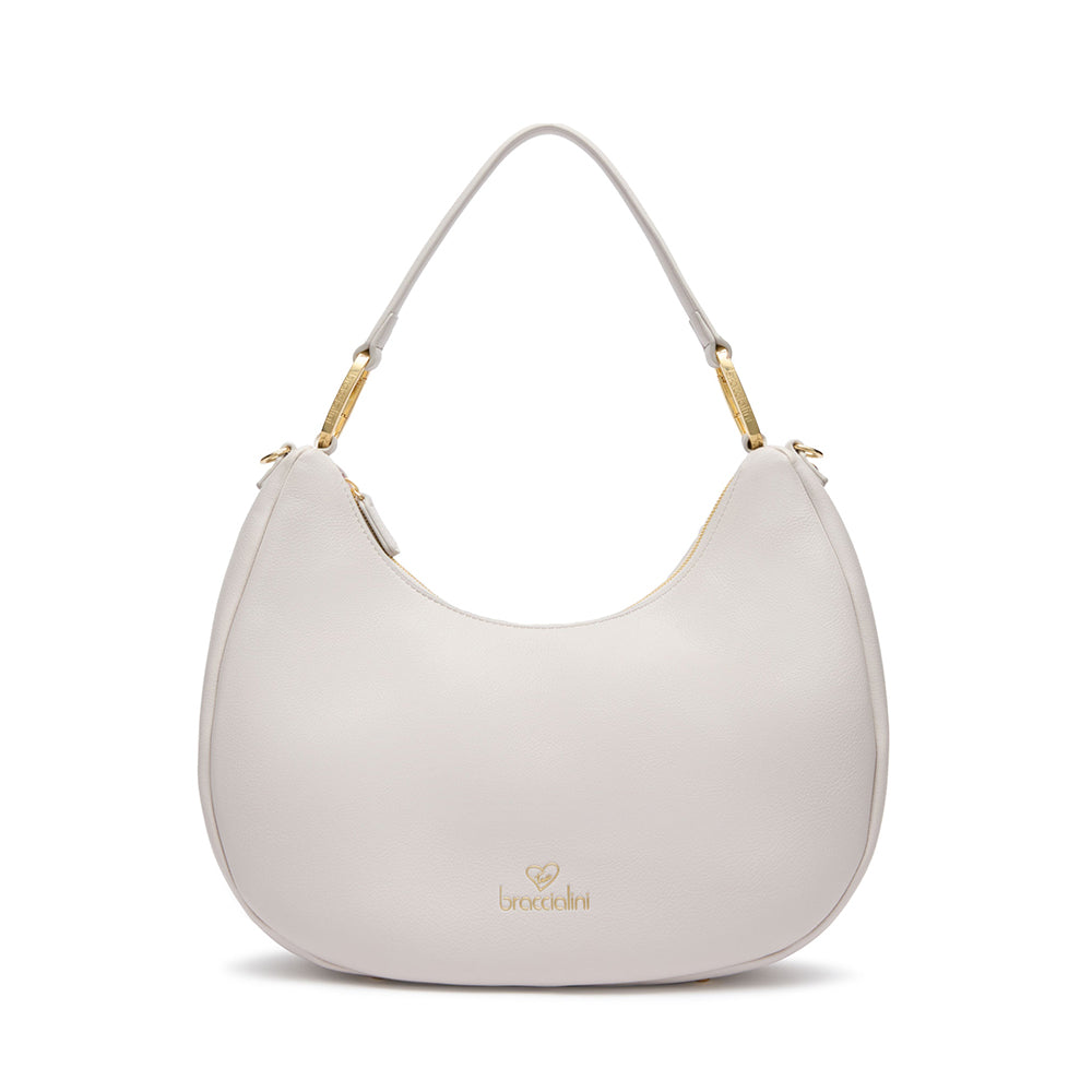BRACCIALINI Damen Hobo Bag Amy Line Grau