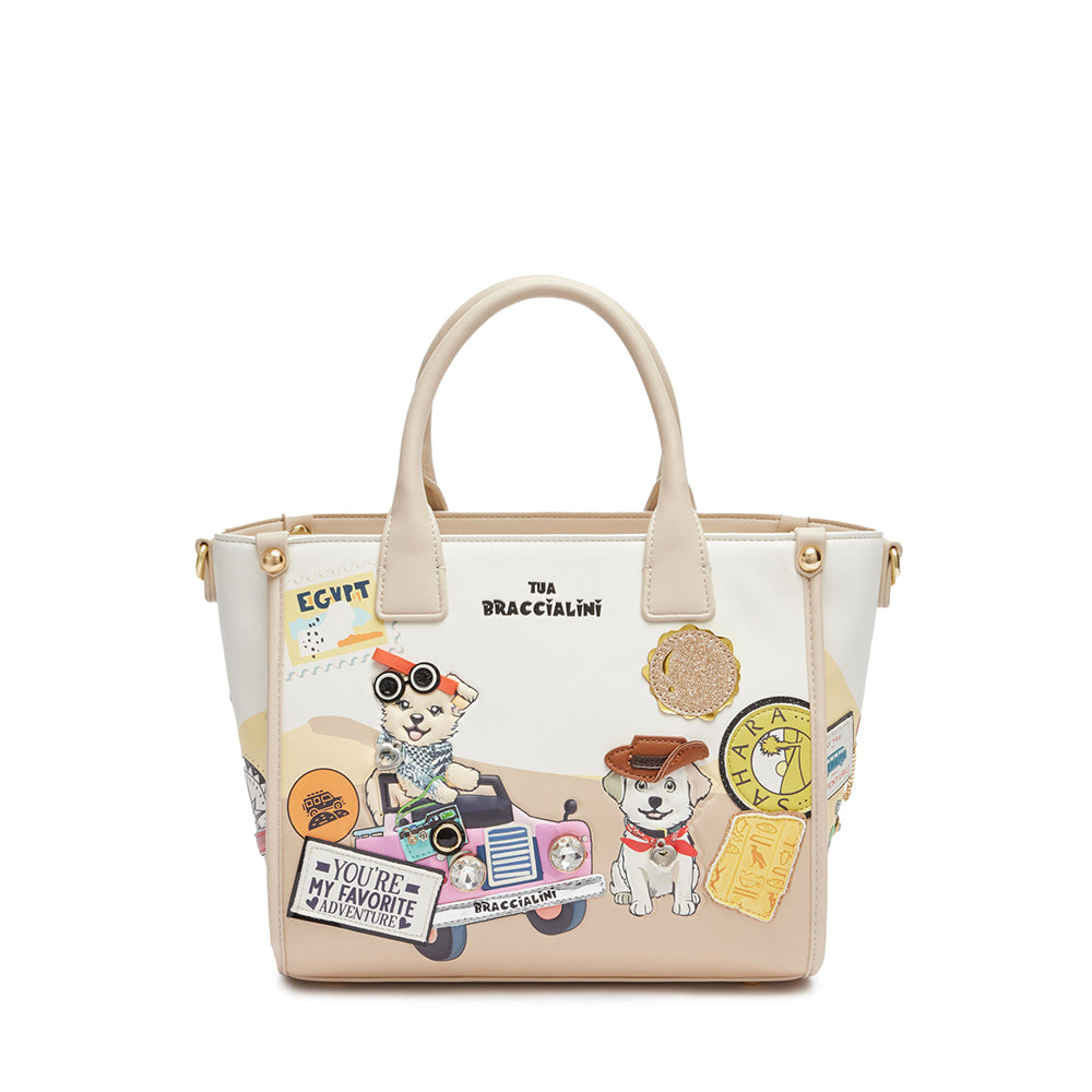 Borsa Donna a Mano BRACCIALINI linea Allround stampa Pets