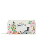 BRACCIALINI Damen-Geldbörse mit Rundum-Reißverschluss, London Print Postcards Line