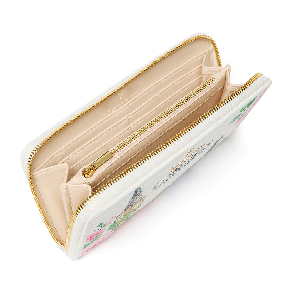 Portafoglio Donna Zip Around BRACCIALINI linea Cartoline stampa London