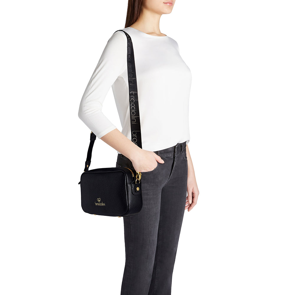 Borsa Donna a Tracolla BRACCIALINI linea Jinny Nera