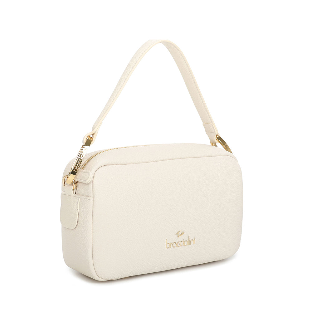 BRACCIALINI Damen Umhängetasche, Jinny Line, Beige
