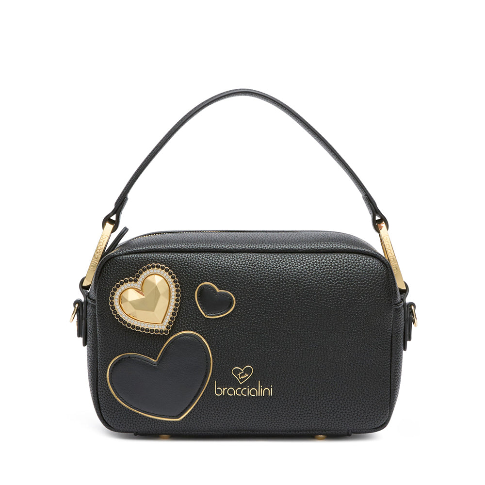 Borsa Donna a Tracolla BRACCIALINI linea Jinny Mix Nera