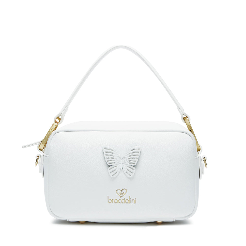 Borsa Donna a Tracolla BRACCIALINI linea Jinny Mix Bianco
