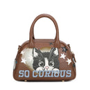 Bauletto Donna a Mano BRACCIALINI linea Allround Marrone stampa Pets