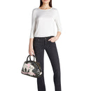 BRACCIALINI Allround Damenhandtasche mit schwarzem Haustier-Print