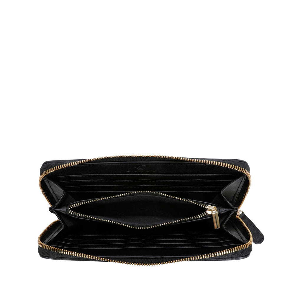 Portafoglio Donna Zip Around BRACCIALINI linea Allround Nero stampa Pets