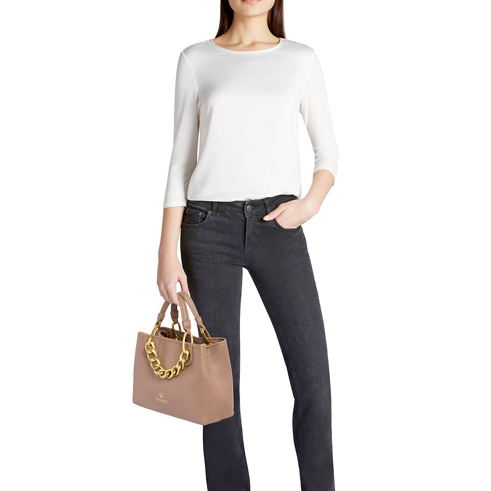 Borsa Donna a Mano BRACCIALINI linea Beth Jewels Marrone
