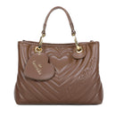 Borsa Donna a Mano BRACCIALINI linea Beth Matelassé Marrone