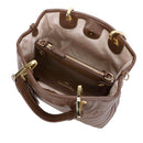 Borsa Donna a Mano BRACCIALINI linea Beth Matelassé Marrone