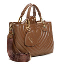 Borsa Donna a Mano BRACCIALINI linea Beth Matelassé Marrone