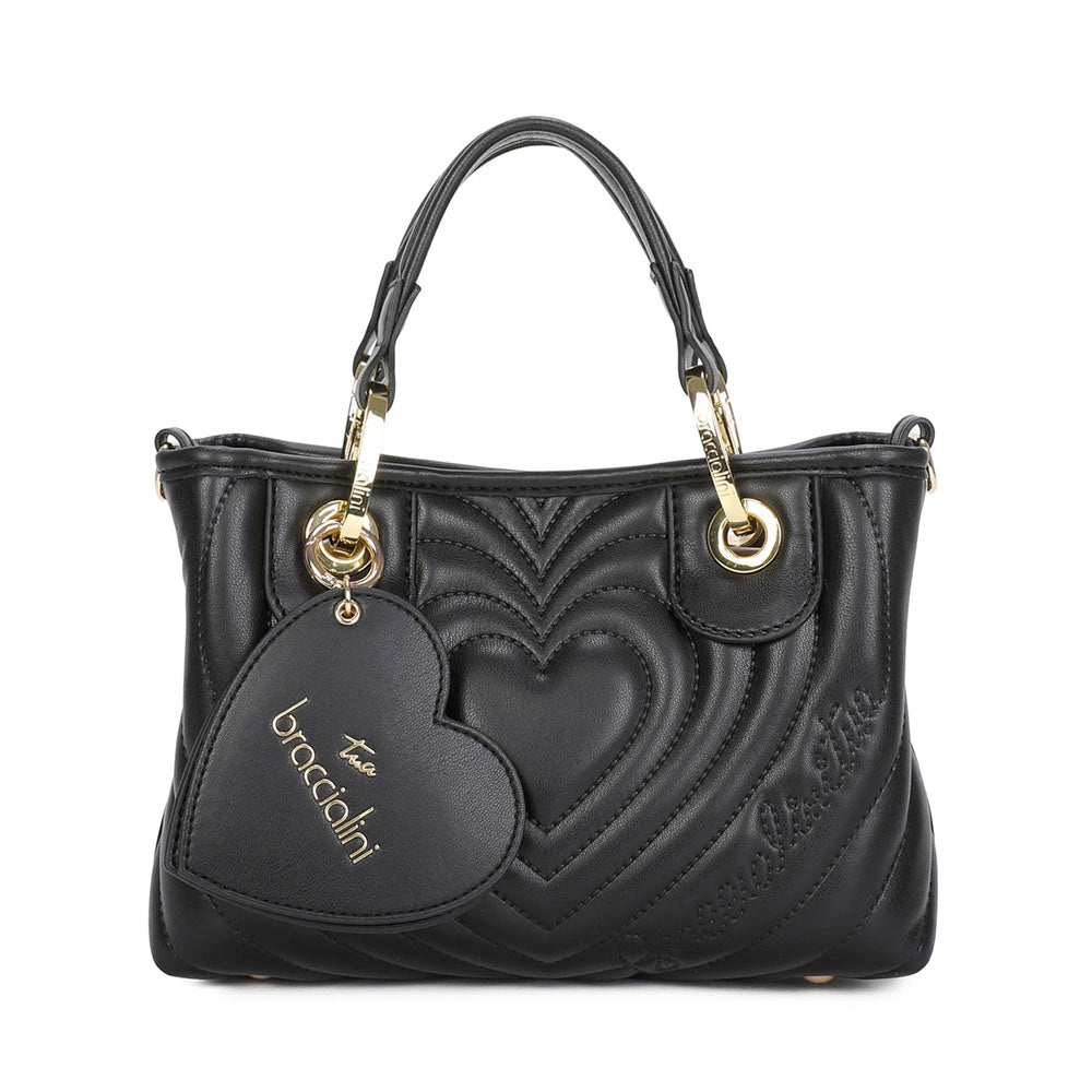 Borsa Donna a Mano Small BRACCIALINI linea Beth Matelassé Nera