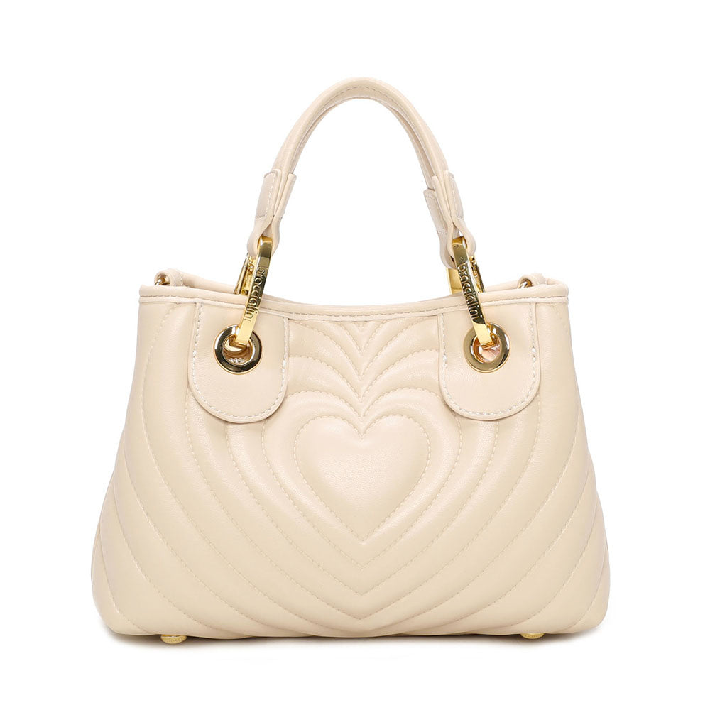 Borsa Donna a Mano Small BRACCIALINI linea Beth Matelassé Beige