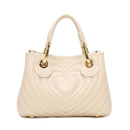 Borsa Donna a Mano Small BRACCIALINI linea Beth Matelassé Beige