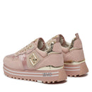Scarpe Donna LIU JO Sneakers Platform Maxi Wonder 24 in Suede e Paillettes Rosa