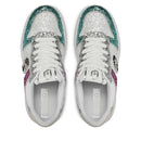 Scarpe Donna LIU JO Sneakers Tami 02 con Glitter All Over Silver e Light Blue