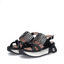 Sandali Platform Donna LIU JO Maxi Wonder Sandal 26 in Pelle Nera con Strass