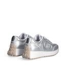 Sneakers Running Donna LIU JO Lolo 18 in Tessuto Metallizzato Silver