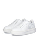 Sneakers Platform LIU JO Kylie 32 Bianche con Logo Gioiello
