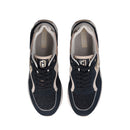 Sneakers Platform Donna LIU JO Maxi Wonder 73 in Suede e Ricamo Floreale Black
